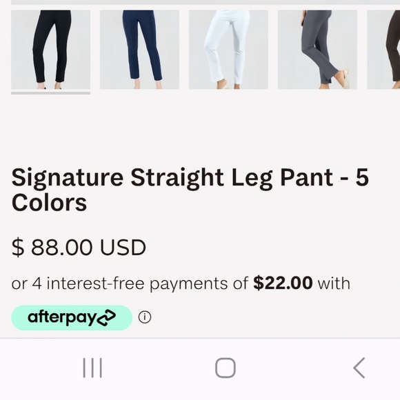 NWOT CLARA SUNWOO Straight Leg pants Size 1X Color Charcoal - Picture 3 of 14